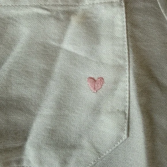 Sezane Tomboy Shirt Embroidered Hearts - Size 2 - Picture 5 of 9